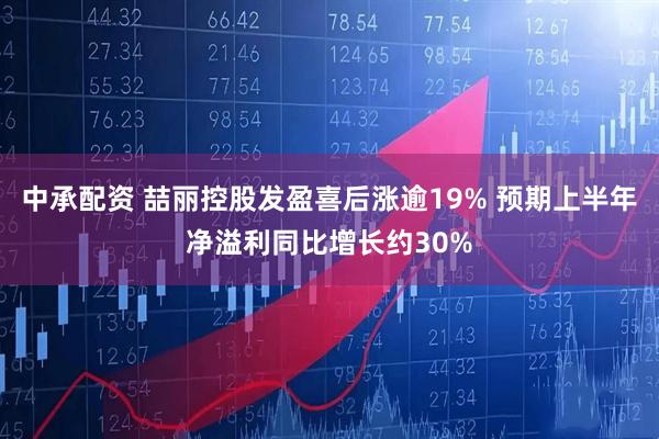中承配资 喆丽控股发盈喜后涨逾19% 预期上半年净溢利同比增长约30%
